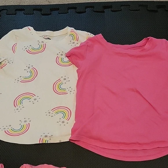 Bundle of Four Girls Shortsleeve Cotton Tees size 4T - Picture 6 of 7